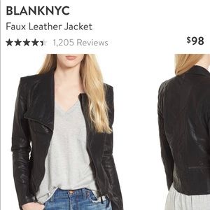 BLANKNYC Leather Jacket from Nordstrom’s